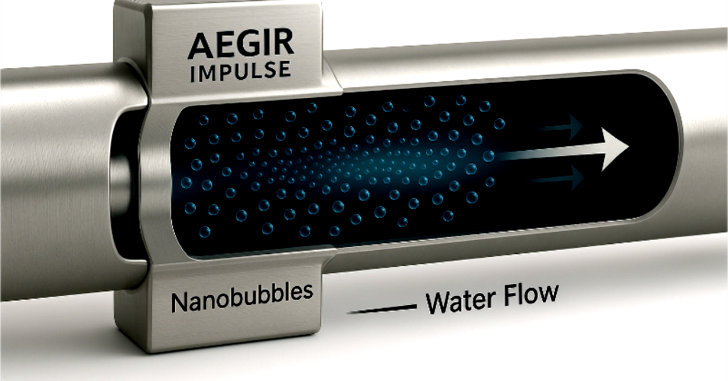 Nanobubbles in Stainless Steel Pipe