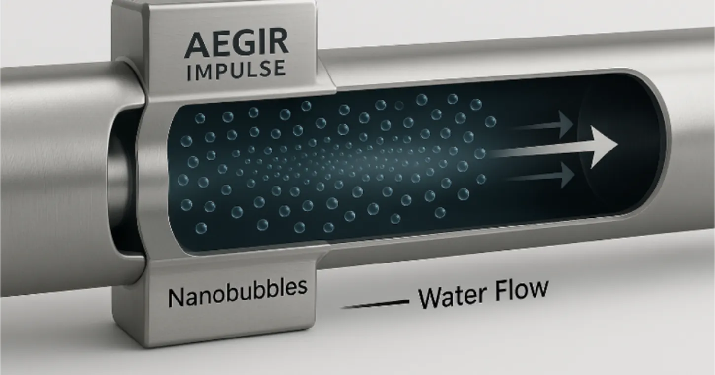 Nanobubbles in Stainless Steel Pipe