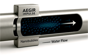 Nanobubbles in Stainless Steel Pipe