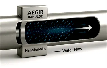Nanobubbles in Stainless Steel Pipe